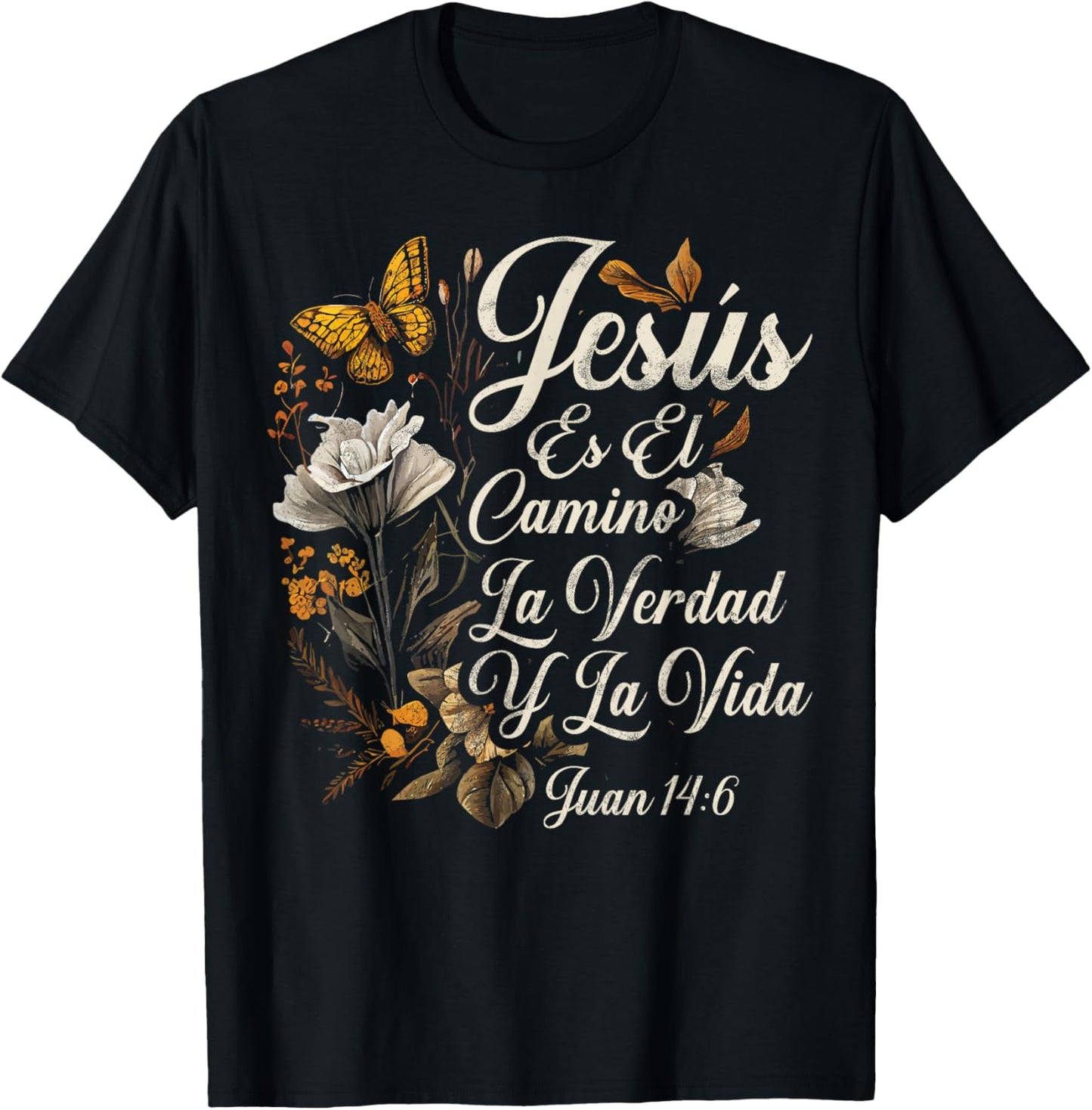 Christian Spanish Español Cristianos Religious Jesus God T-Shirt - T-Shirt | Black