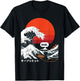 Japonais Bruh Great Wave Cat Japon Rétro T-Shirt - T-Shirt | Black