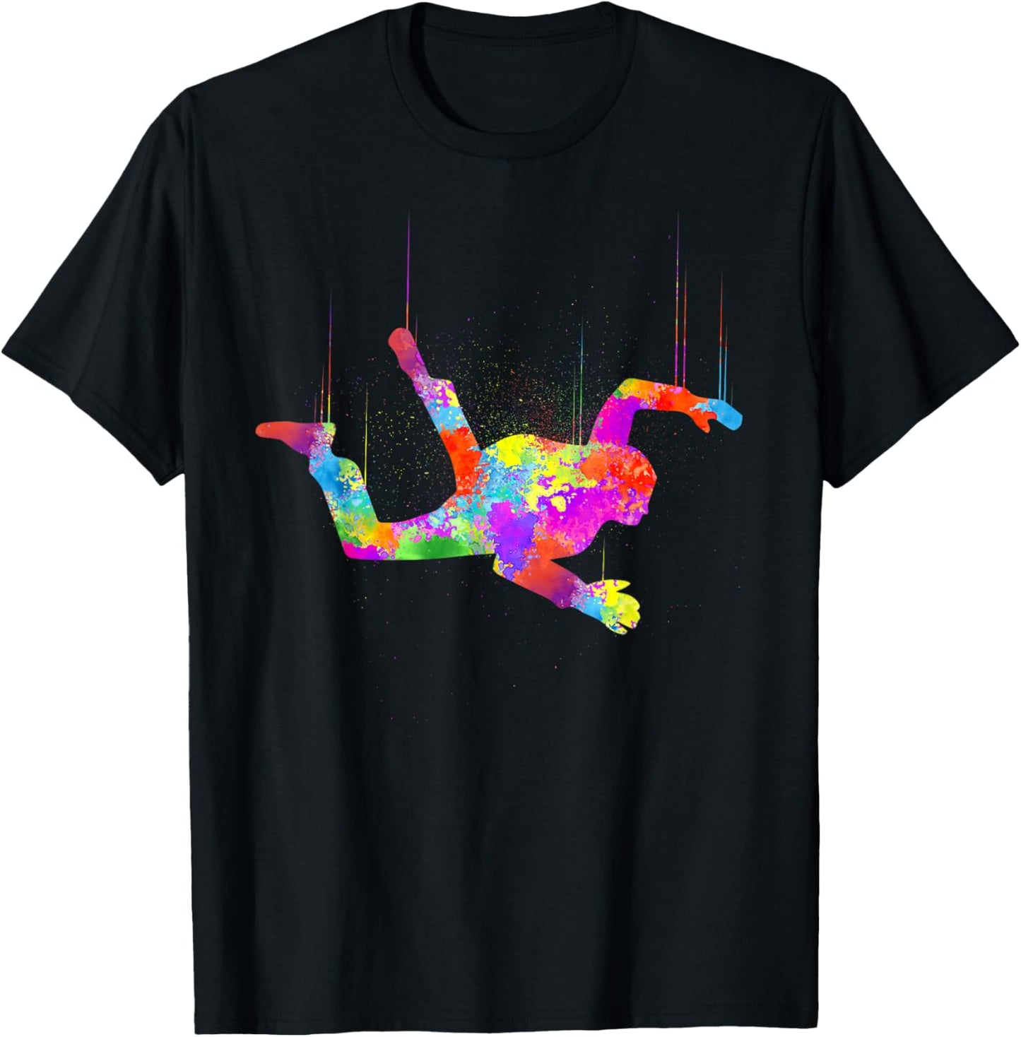 Cool Skydiving Art Women Indoor Skydive Sky Diving T-Shirt - T-Shirt | Black