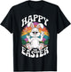 Easter Bunny Marijuana Cannabis Stoned 420 Weed Happy 420 T-Shirt - T-Shirt | Black