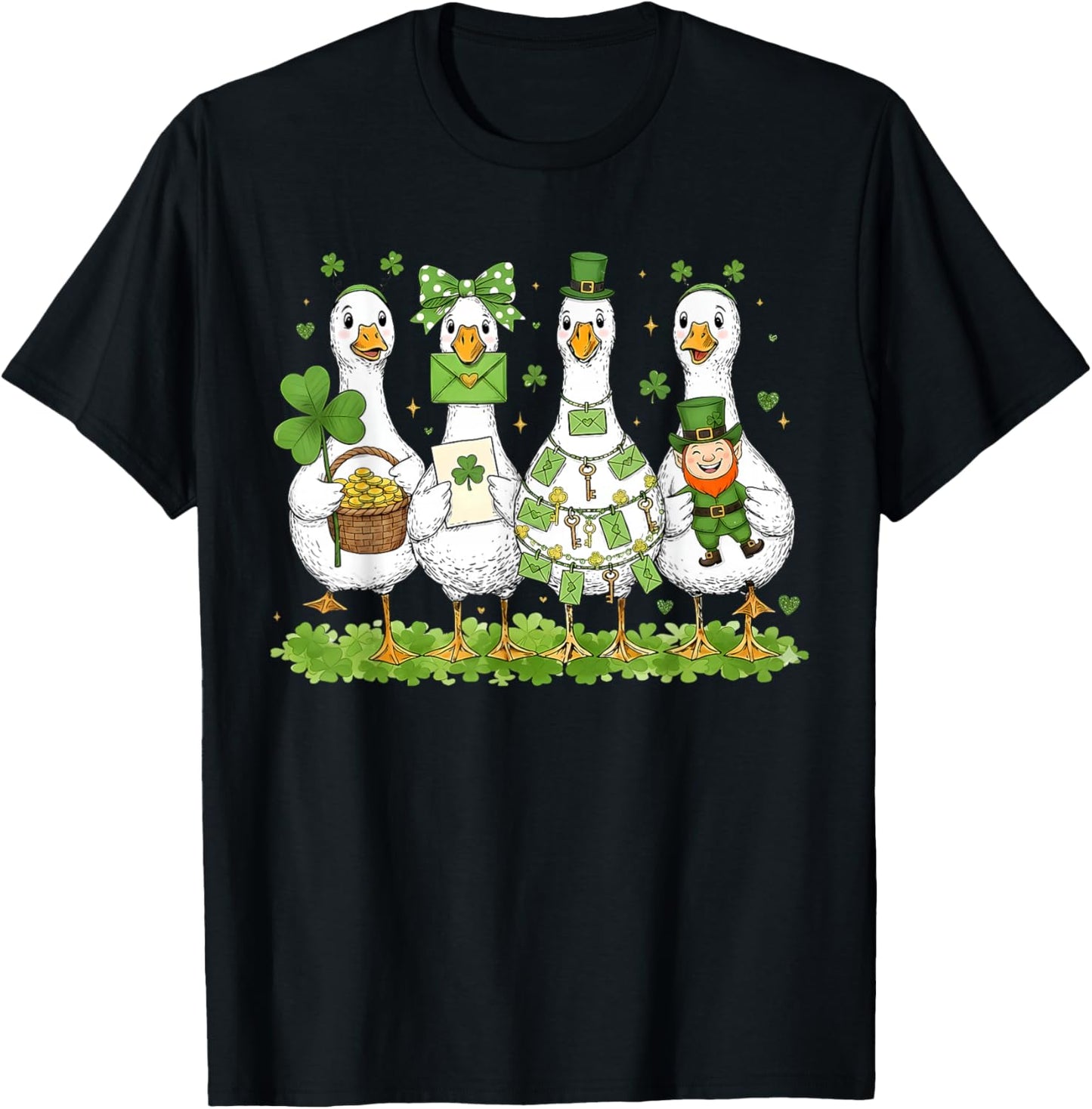 St Paddys Same Silly Goose for Kids Boys Girls Patrick Day T-Shirt - T-Shirt | Black