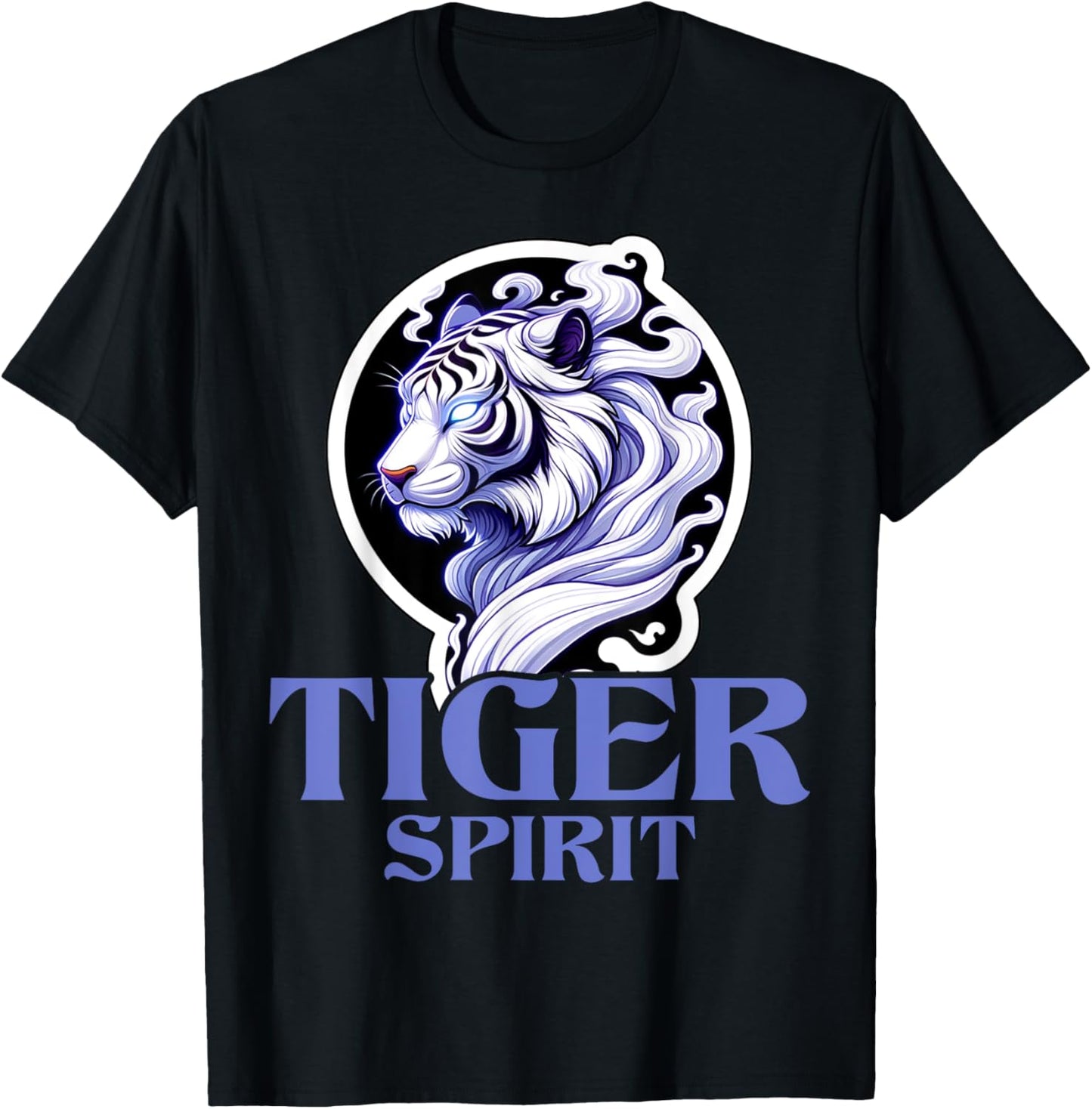 Tiger Spirit Tiger Wild Animal Lover Wildlife Nature Graphic T-Shirt - T-Shirt | Black