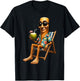 Beach Summer Vacation Brainrot Tung Sahur Hawaiian Style Kid T-Shirt - T-Shirt | Black