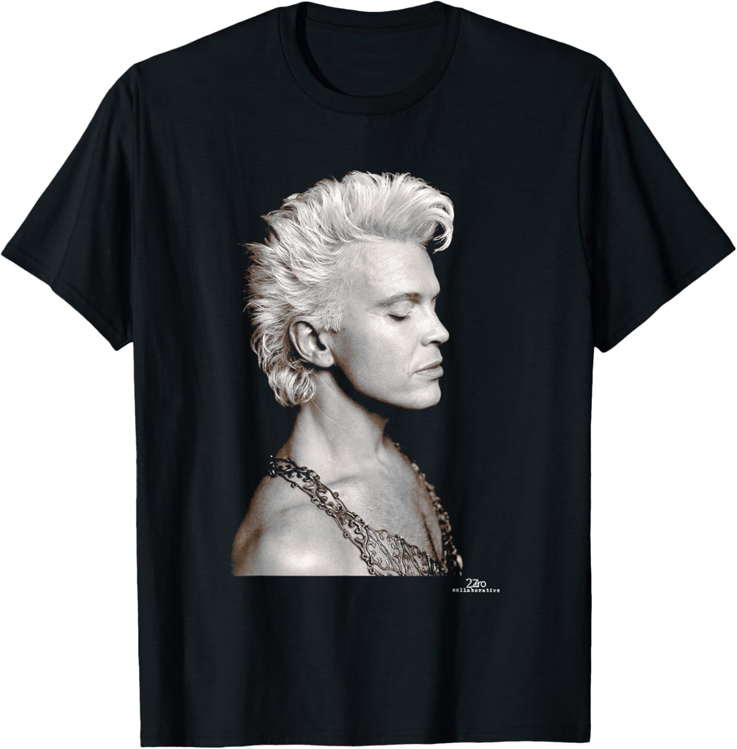 Billy Idol Cradle of Love Era by Phil Nicholls T-Shirt - T-Shirt | Black