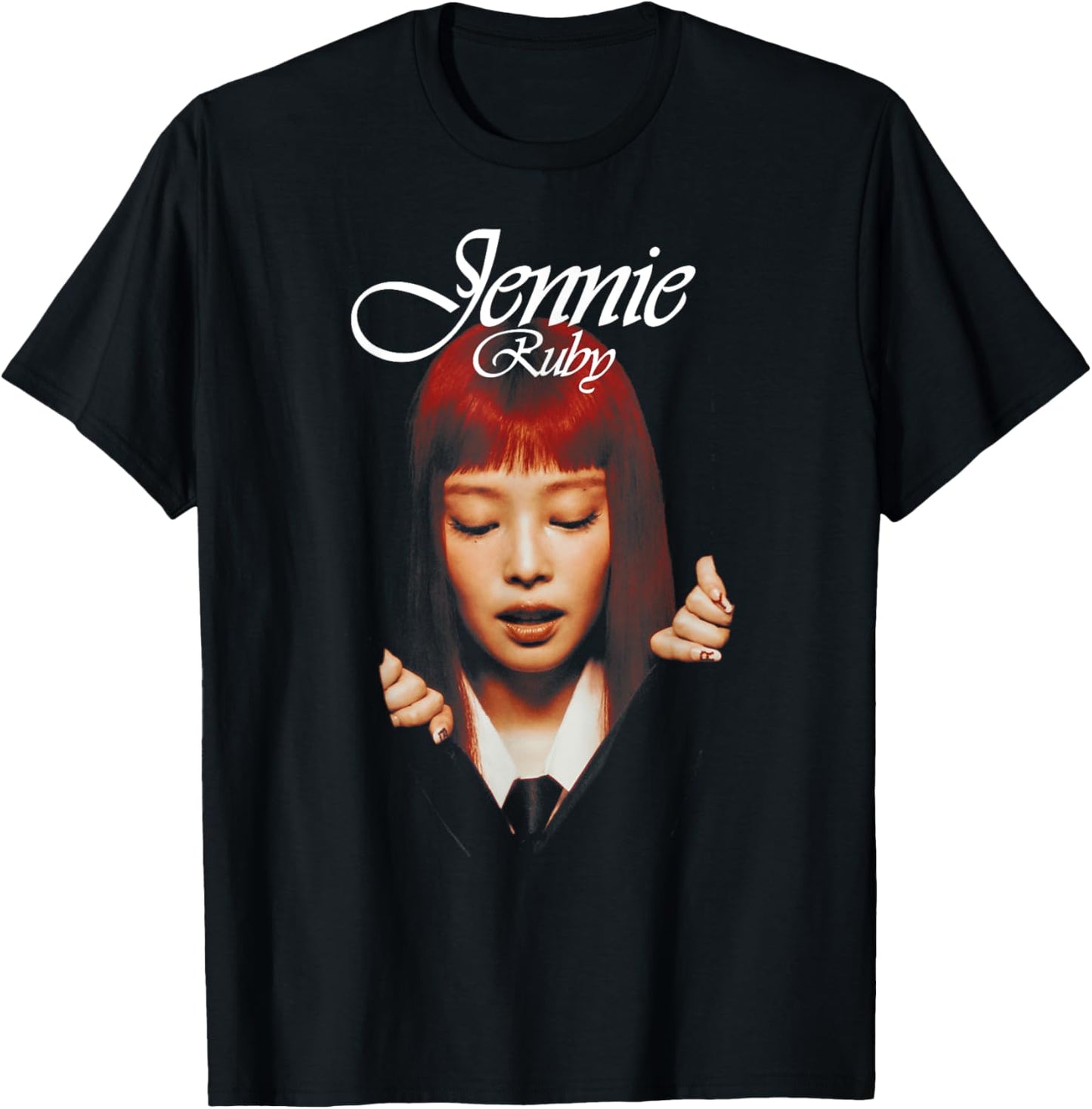 Jennie Album Cover , black, S T-Shirt - T-Shirt | Black