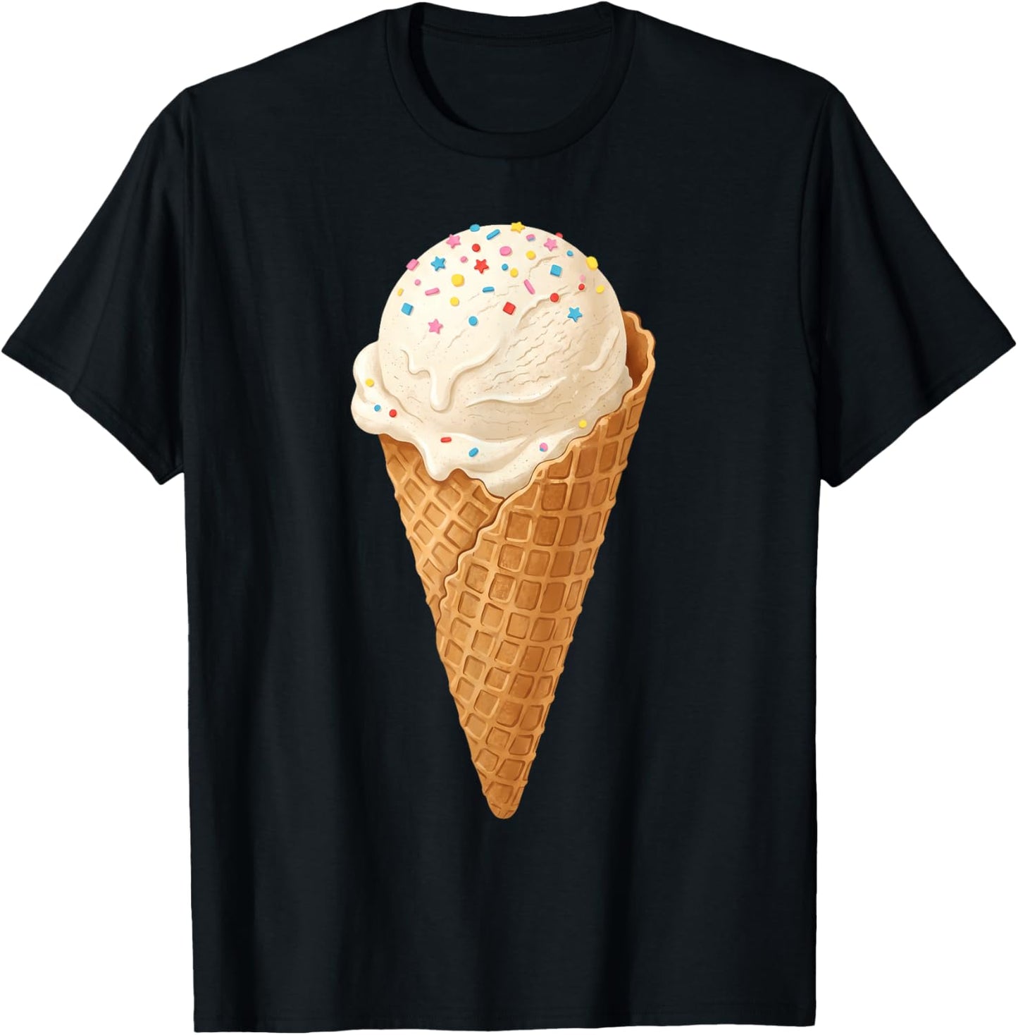 Funny National Ice Cream Costume Men Women Kids T-Shirt - T-Shirt | Black