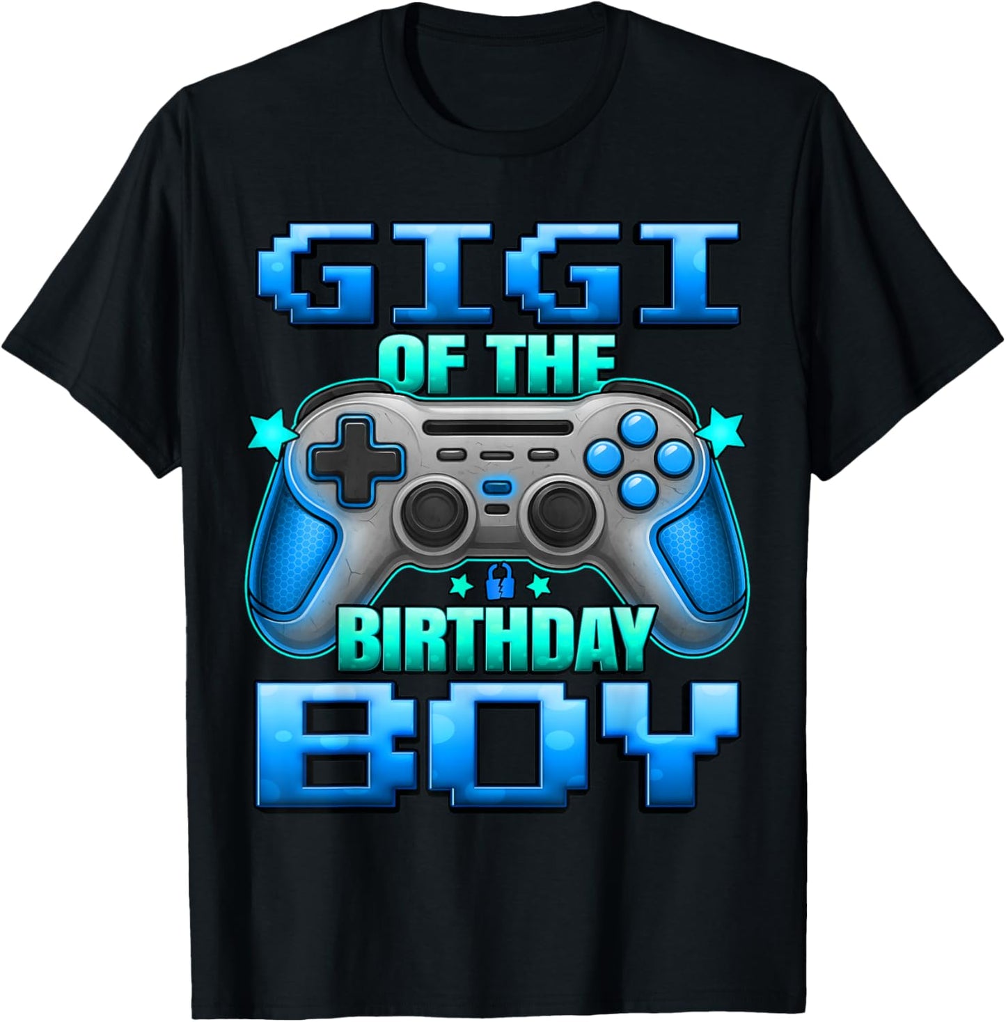 Gigi of The Birthday Boy Matching Family Grand Mother T-Shirt - T-Shirt | Black