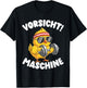 Vorsicht Maschine Küken Bodybuilding Gym Fitness T-Shirt - T-Shirt | Black