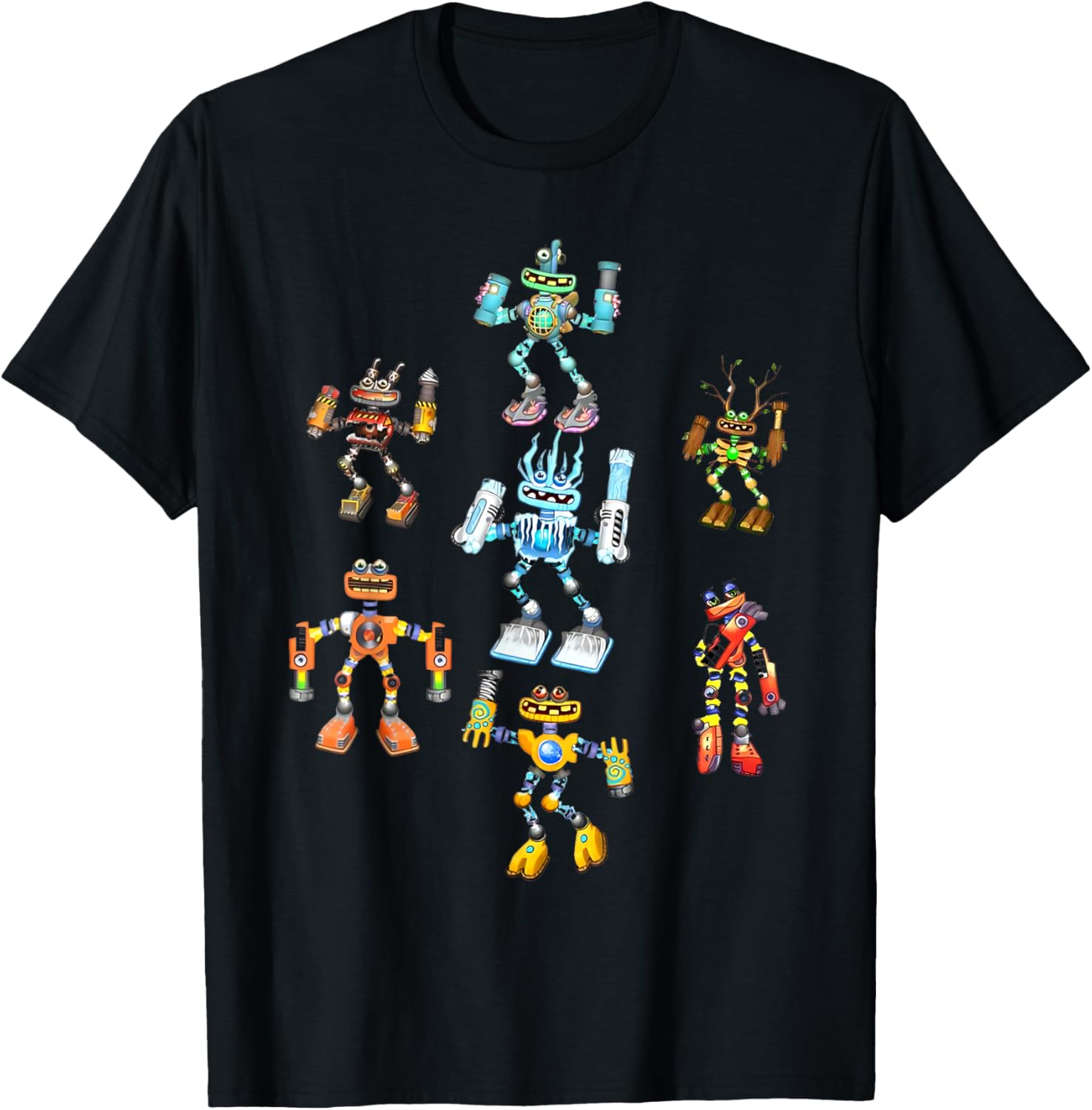 Singing Monsters Plush Robots Costume T-Shirt - T-Shirt | Black