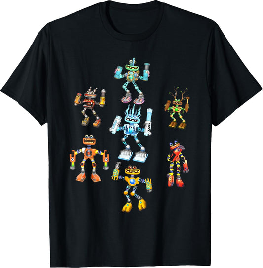 Singing Monsters Plush Robots Costume T-Shirt - T-Shirt | Black