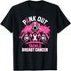 Pink Out Tackle Breast Cancer Awareness Football Pink Ribbon T-Shirt - T-Shirt | Black