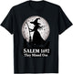 Full Moon Halloween Witch Salem They Missed One cat mom T-Shirt - T-Shirt | Black