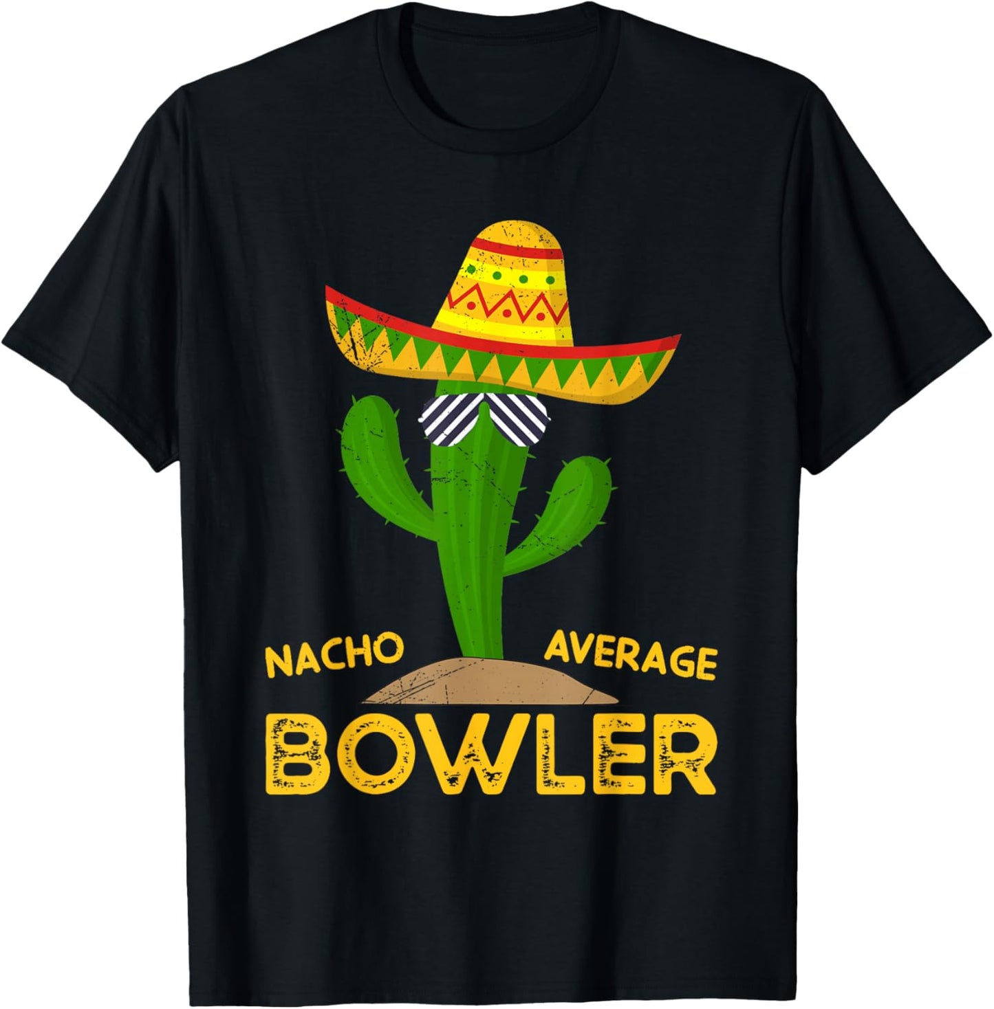Nacho Average Bowler Cinco De Mayo Mexican Family Matching T-Shirt - T-Shirt | Black