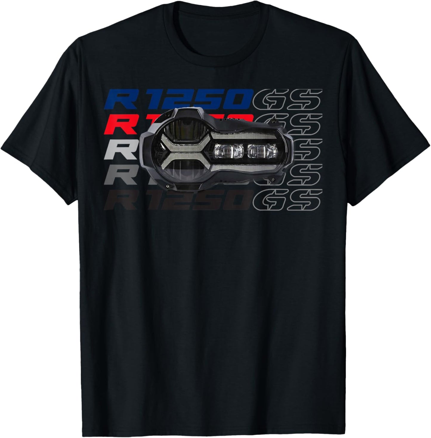 R 1250 GS Adventure Headlight Bike Motorcycle T-Shirt - T-Shirt | Black