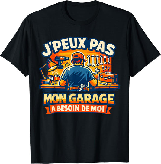 Humour Garage Dad DIY Gift Man T-Shirt - T-Shirt | Black