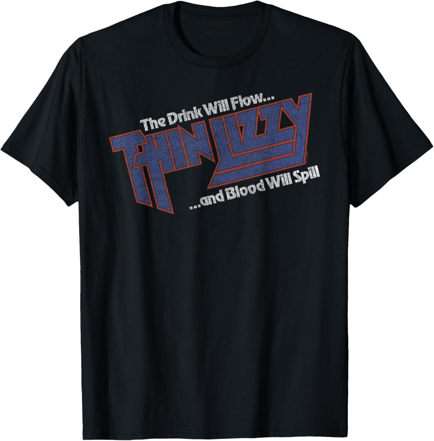 Thin Lizzy Blue Logo T-Shirt - T-Shirt | Black