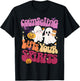 Counseling Lifts Your Spirits School Counselor Ghost T-Shirt - T-Shirt | Black