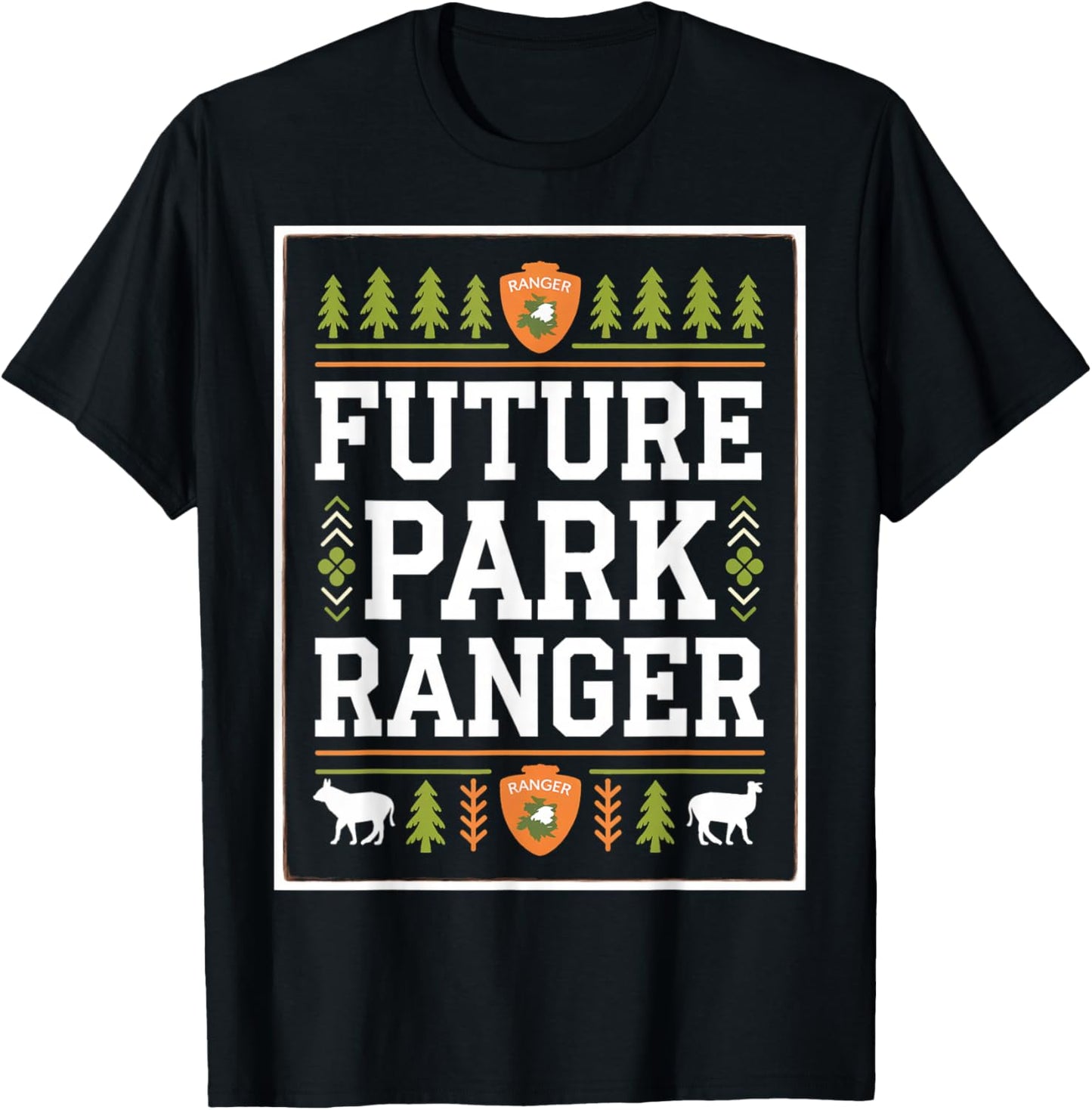 Future Park Ranger Toddler Kids School Women Men T-Shirt - T-Shirt | Black