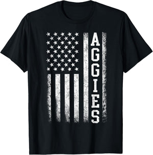 Vintage Aggies Retro Style 70s 80s First Name Men Women Kids T-Shirt - T-Shirt | Black