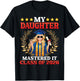 My Daughter Mastered It Class of 2026 Graduate Laurel Wreath T-Shirt - T-Shirt | Black