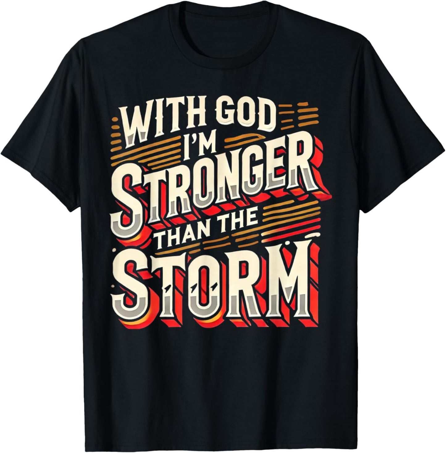 Men's Inspirational Uplifting God Faith Based Religious Gift T-Shirt - T-Shirt | Black