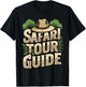 Costume Safari Tour Guide Africa Zoo Outfit Safari Tour T-Shirt - T-Shirt | Black