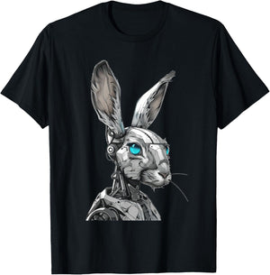 Rabbit Robot T-Shirt - T-Shirt | Black