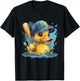 Rubber Duck Baseball Player Rubber Duck Lover Rubber Duckie T-Shirt - T-Shirt | Black