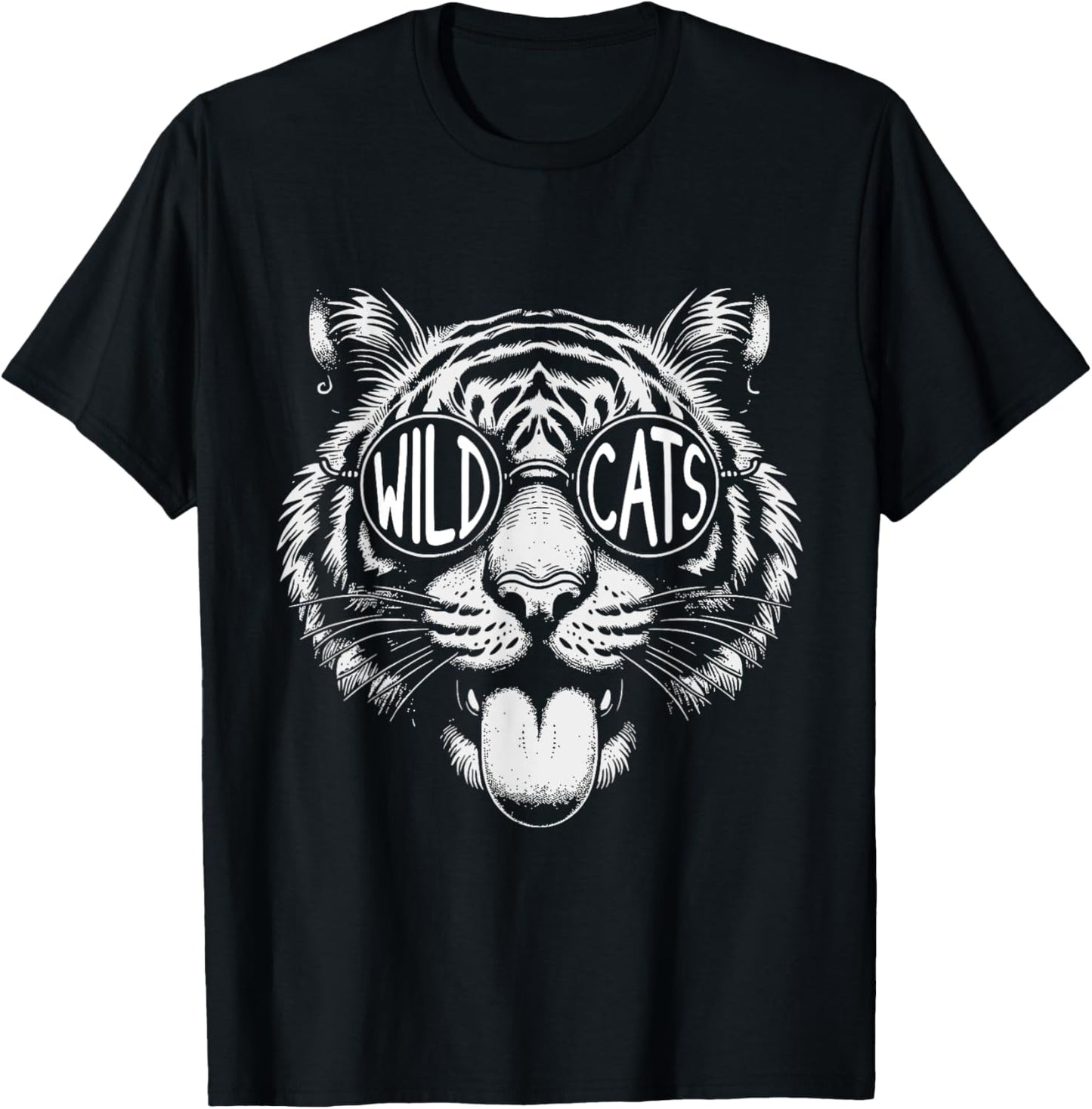 Wildcats School Sports Fan Team Spirit Back To school T-Shirt - T-Shirt | Black