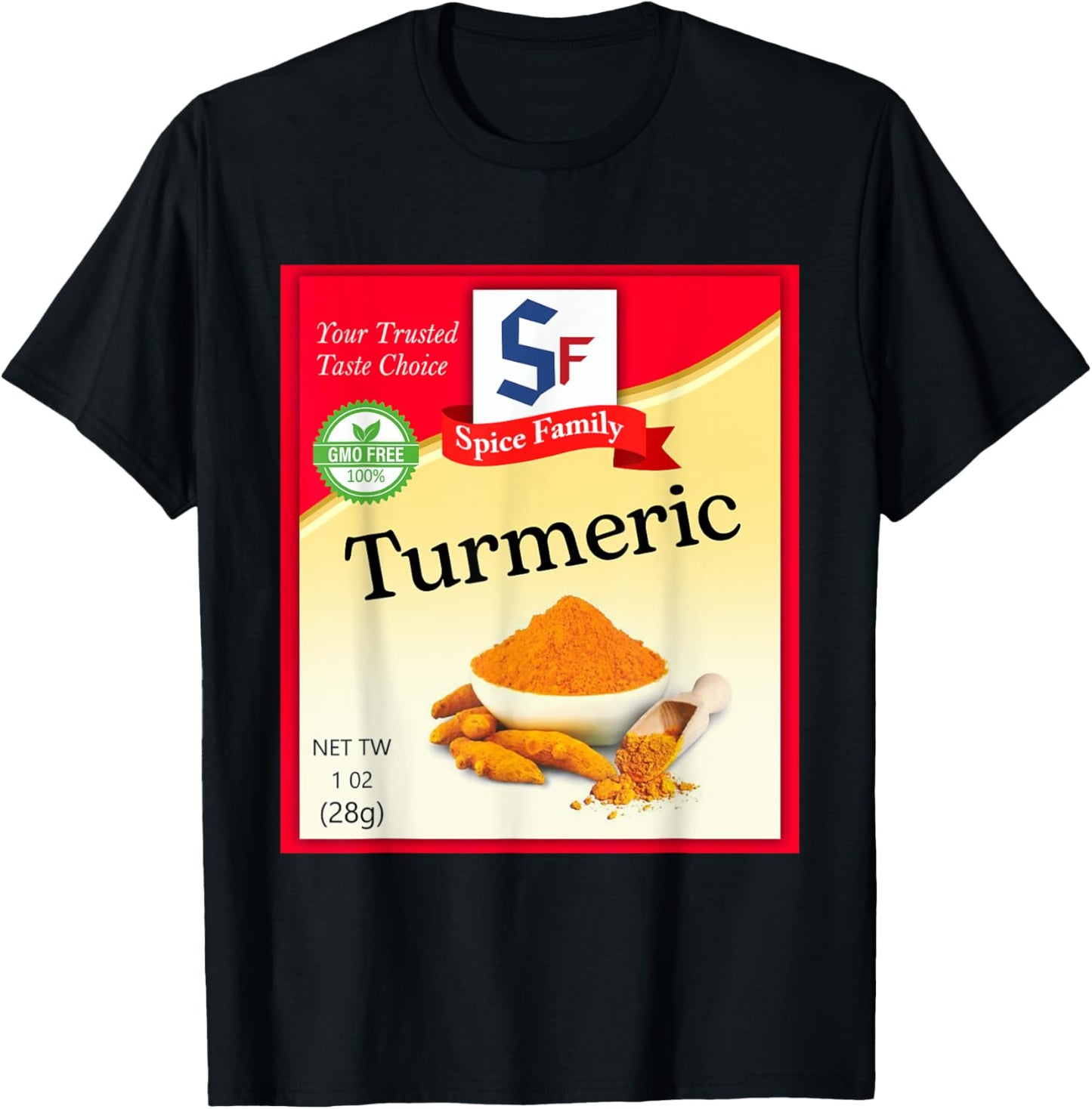 Turmeric Condiment Costume Holiday Spice Costumes T-Shirt - T-Shirt | Black