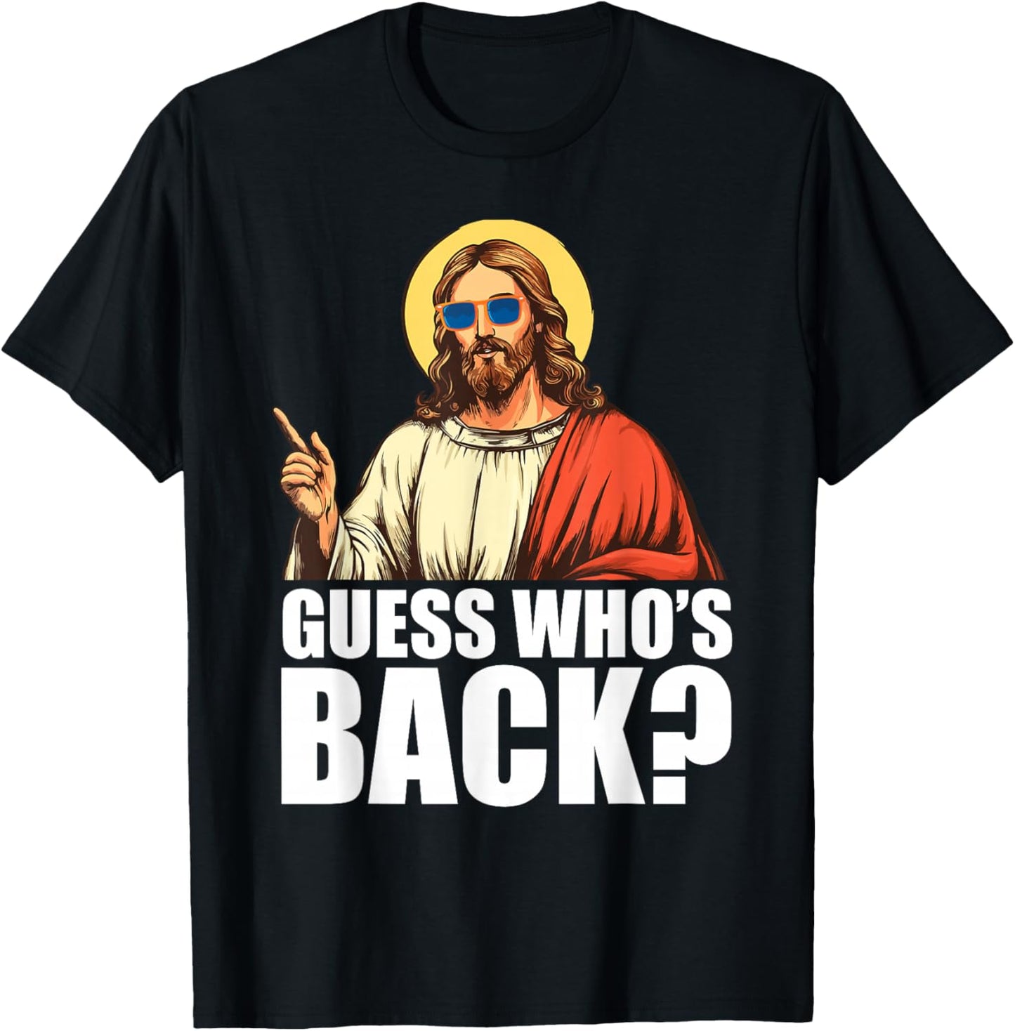 Funny Jesus Easter Resurrection Meme Sunglasses Adults Kids T-Shirt - T-Shirt | Black