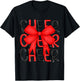 Coquette Cheer Shirt Black and Red Team Cheerleading T-Shirt - T-Shirt | Black