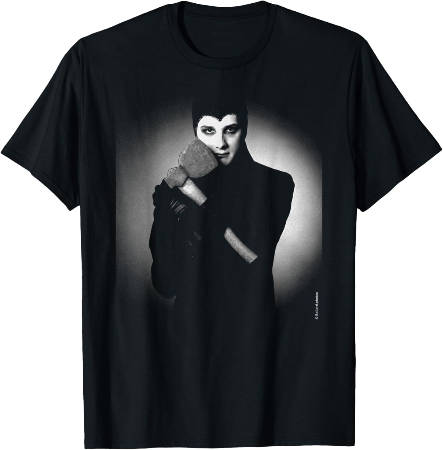 The Damned Singer David Vanian Axe By Allan Ballard T-Shirt - T-Shirt | Black