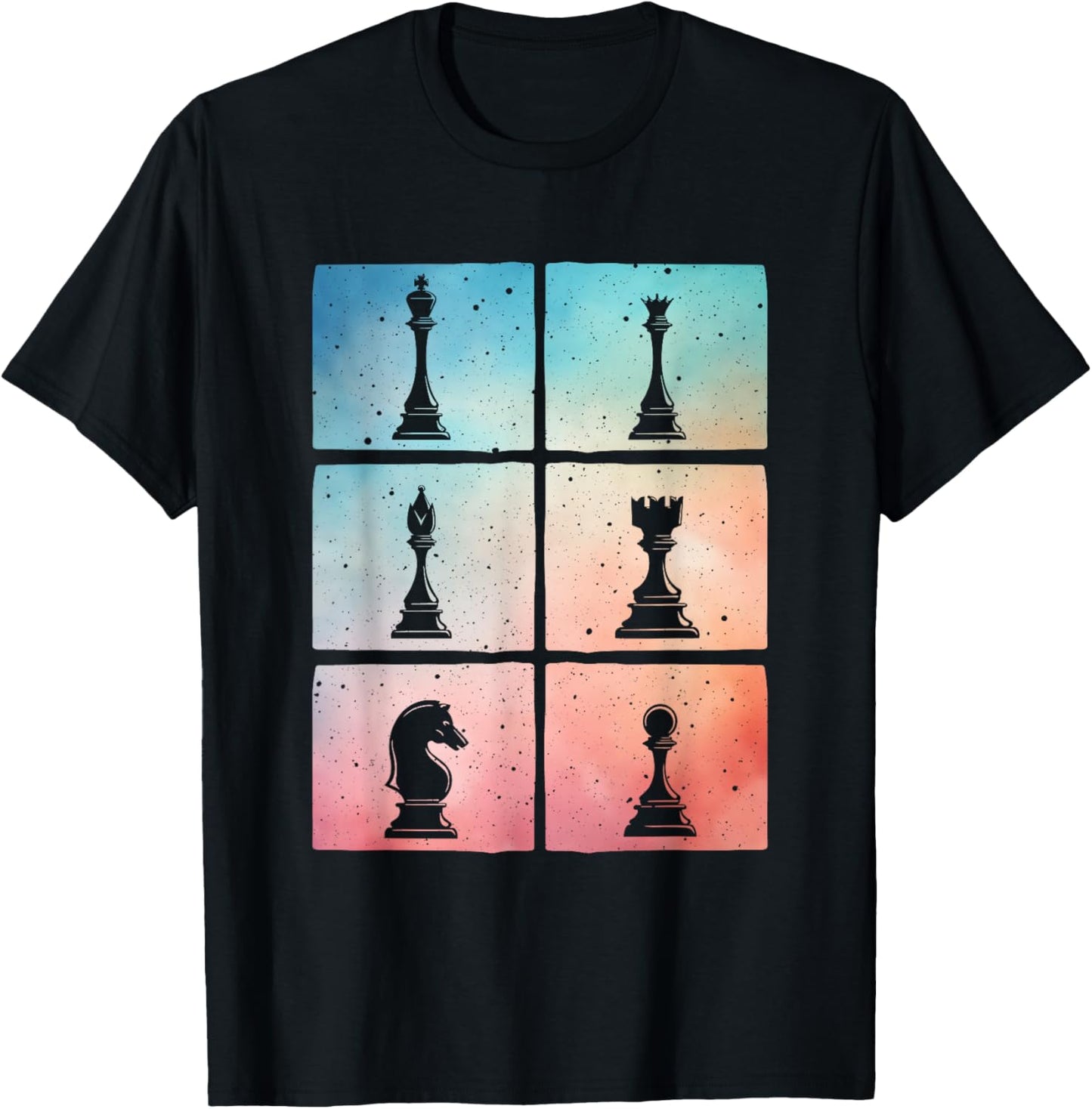 Cool Chess Art Women Kids Chess Player Chess Novelty T-Shirt - T-Shirt | Black