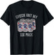 Pabst Check Out My Six Pack T-Shirt - T-Shirt | Black