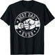 Best Dad Ever - Fist Bump Circle Emblem Design Dad T-Shirt - T-Shirt | Black