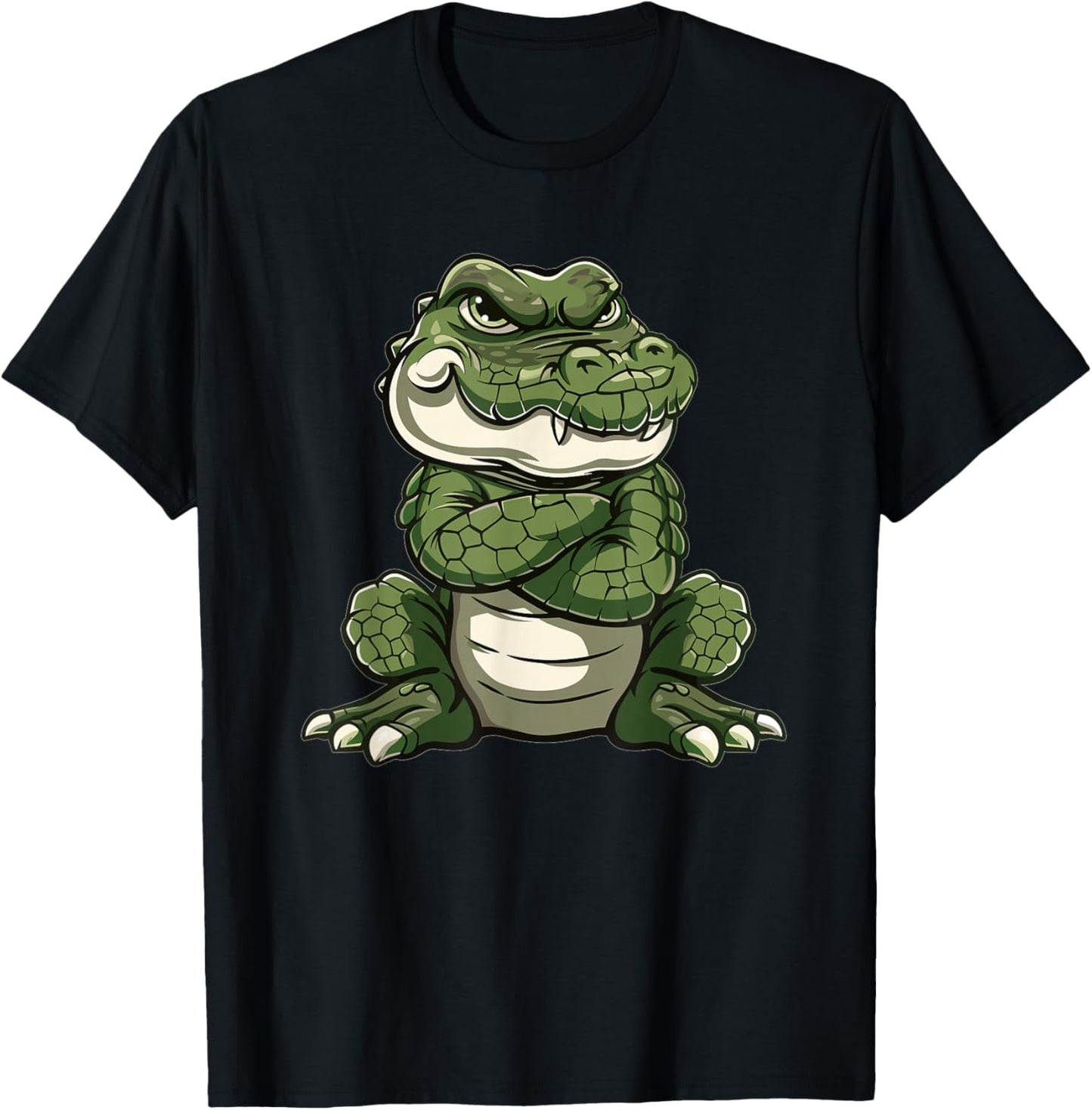 Grumpy Alligator I Kids Alligator T-Shirt - T-Shirt | Black