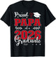 Proud Papa of a Class of 2026 Graduate for Graduation T-Shirt - T-Shirt | Black