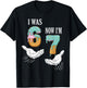 I was 6 Now I’m 7 Funny Birthday Girl Kids Seven Years Old T-Shirt - T-Shirt | Black