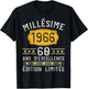 Vintage 1966 Gift 60 Years Man Birthday Humour T-Shirt - T-Shirt | Black