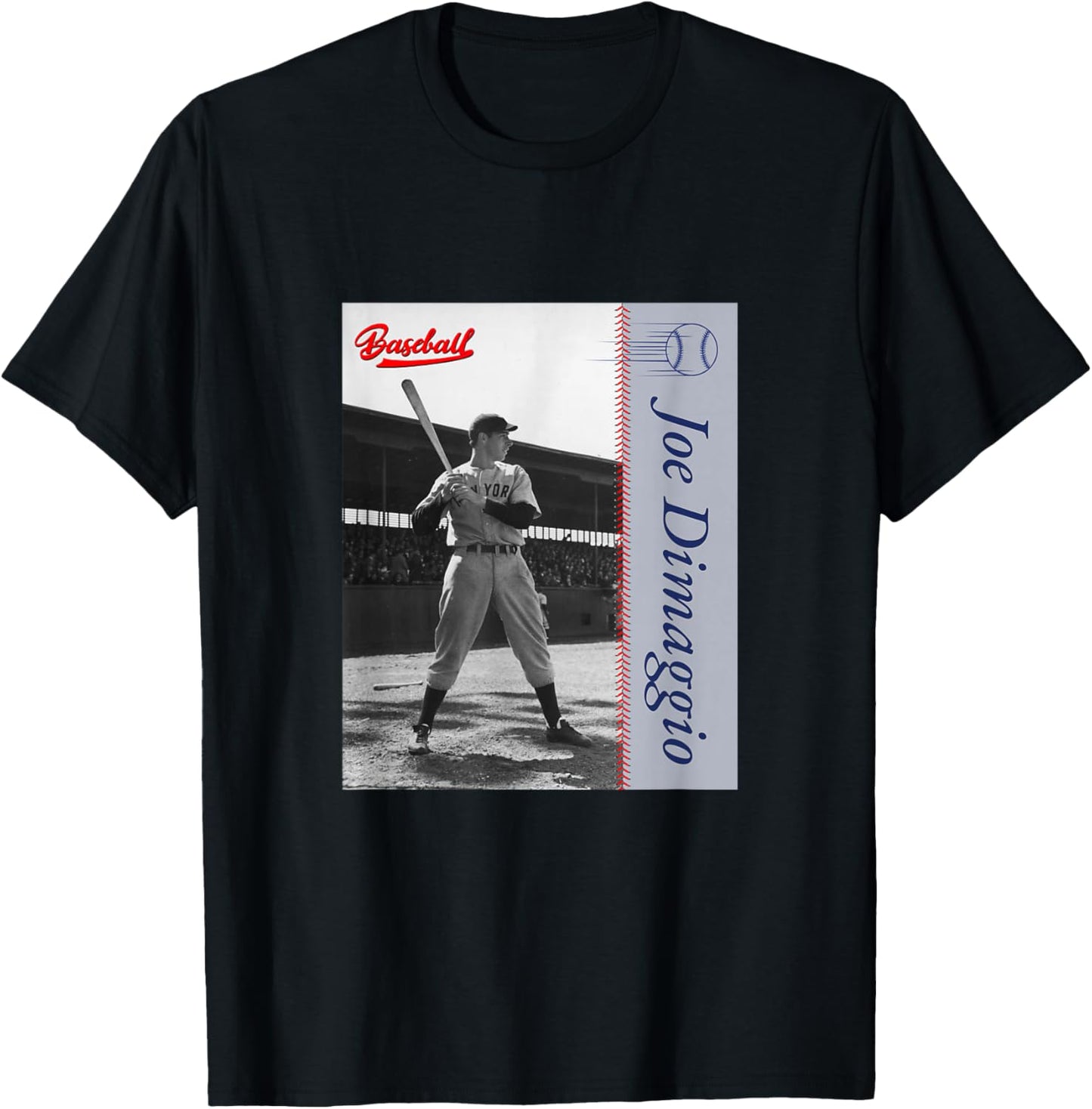 Joe Dimaggio_Baseball_025 T-Shirt - T-Shirt | Black