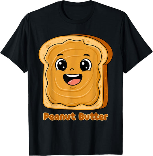 Funny Peanut Butter-Jelly Friends Cute Food Matching Couple T-Shirt - T-Shirt | Black