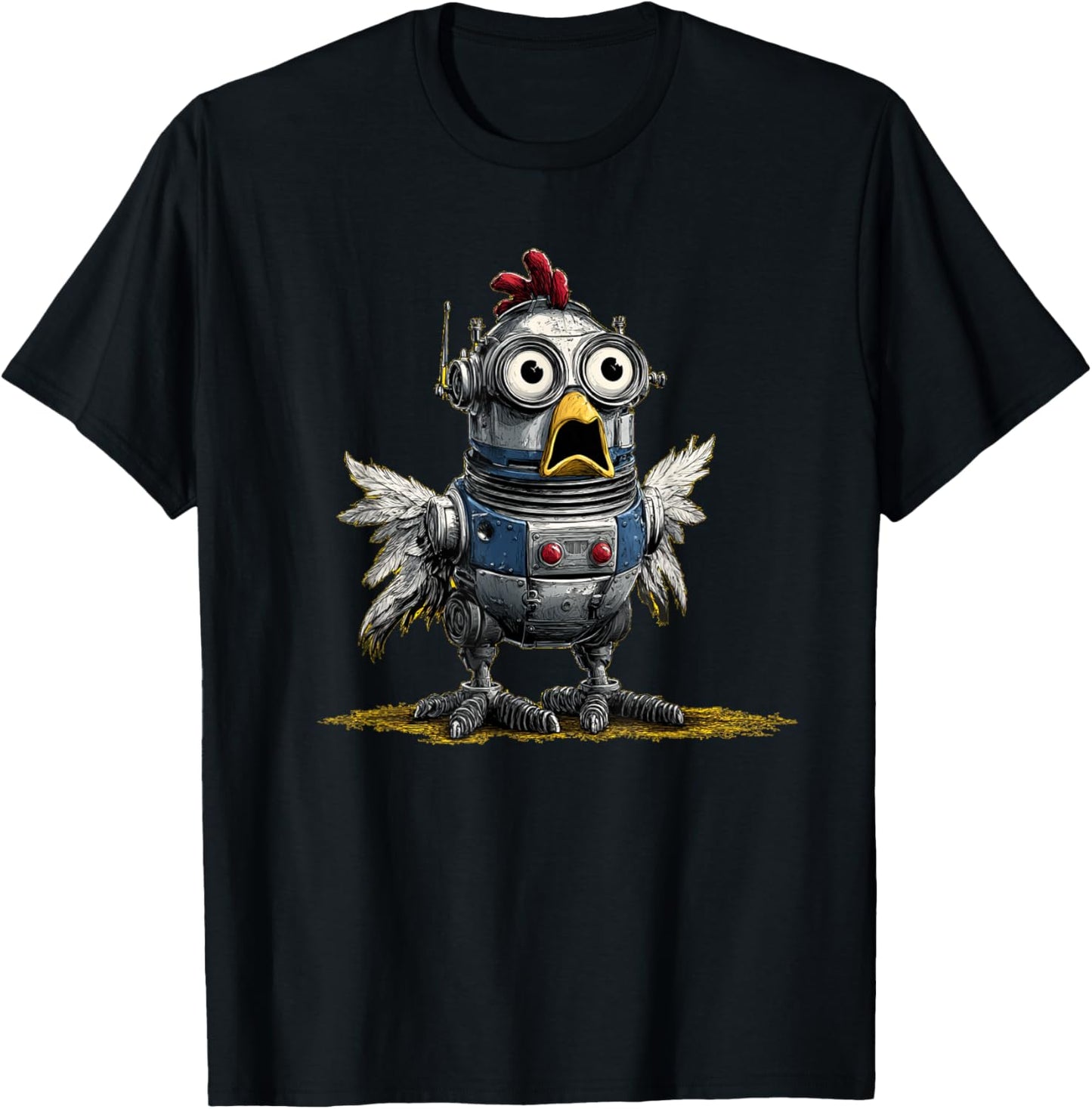 Future Chicken Costume for Robots and Animals Fans T-Shirt - T-Shirt | Black