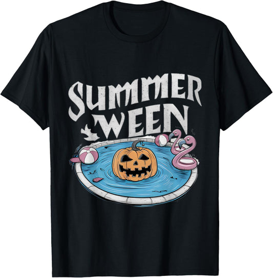 Summerween Halloween Spooky Men Women Kids T-Shirt - T-Shirt | Black