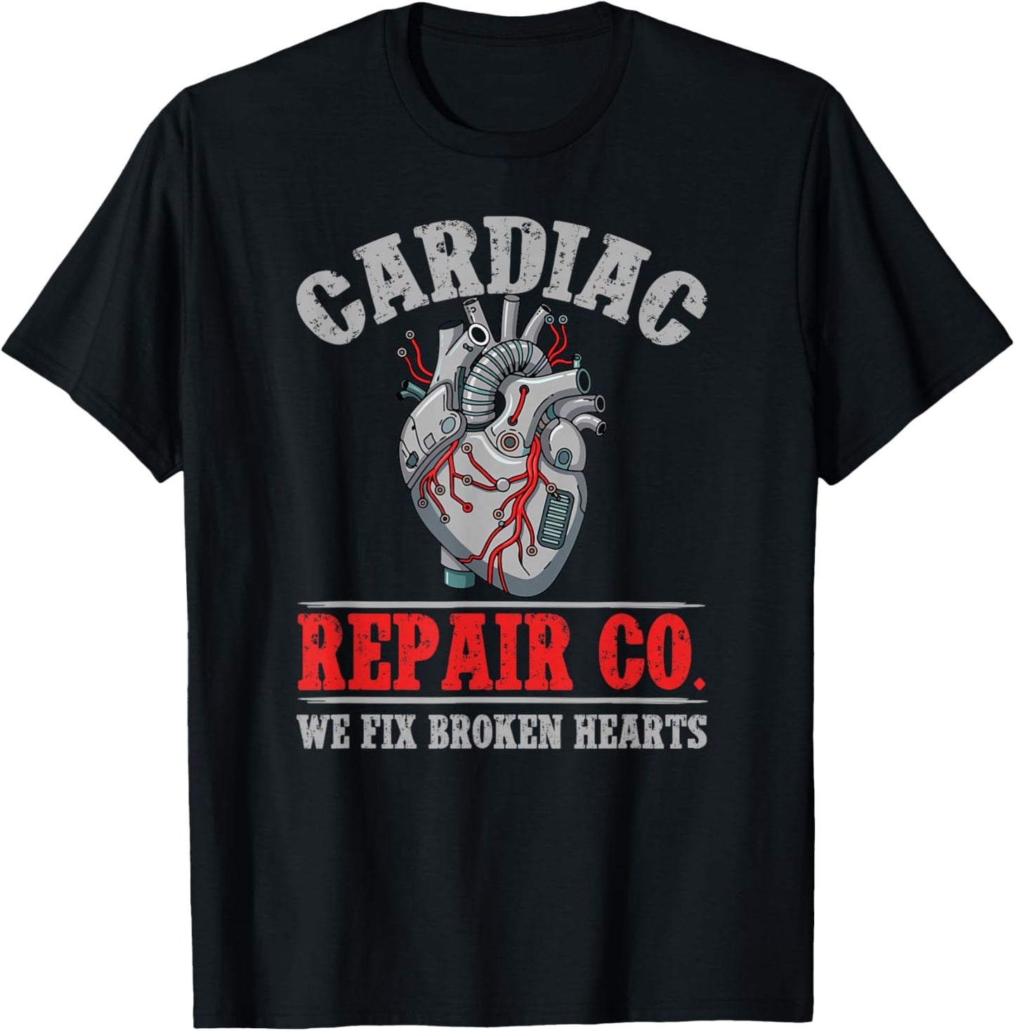 Cardiac Repair Co Cath Lab Technologist Cath Laboratory Tech T-Shirt - T-Shirt | Black
