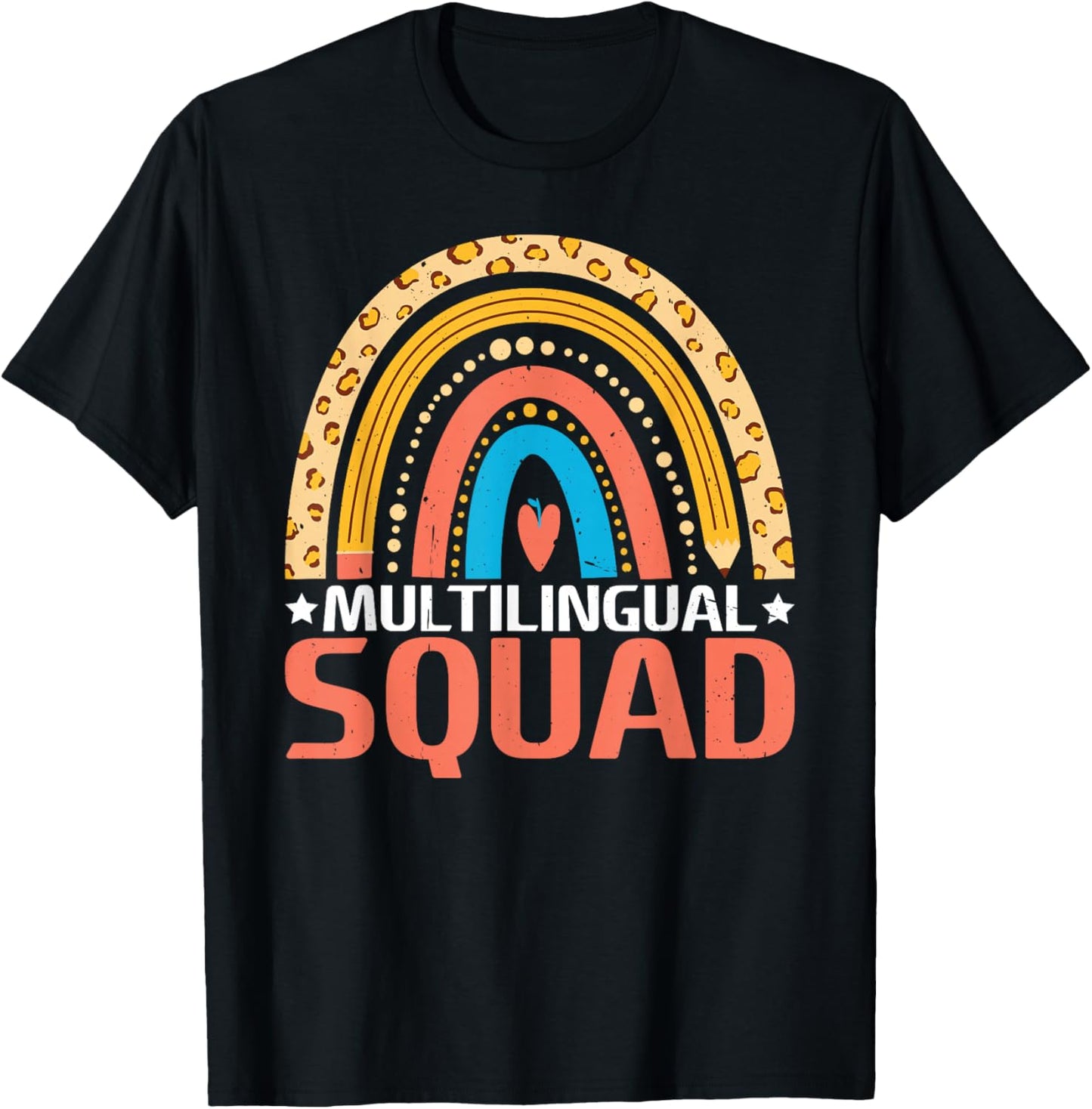Multilingual Squad T-Shirt - T-Shirt | Black