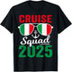 Italy Cruise Squad 2025 Summer Vacation Matching Family T-Shirt - T-Shirt | Black
