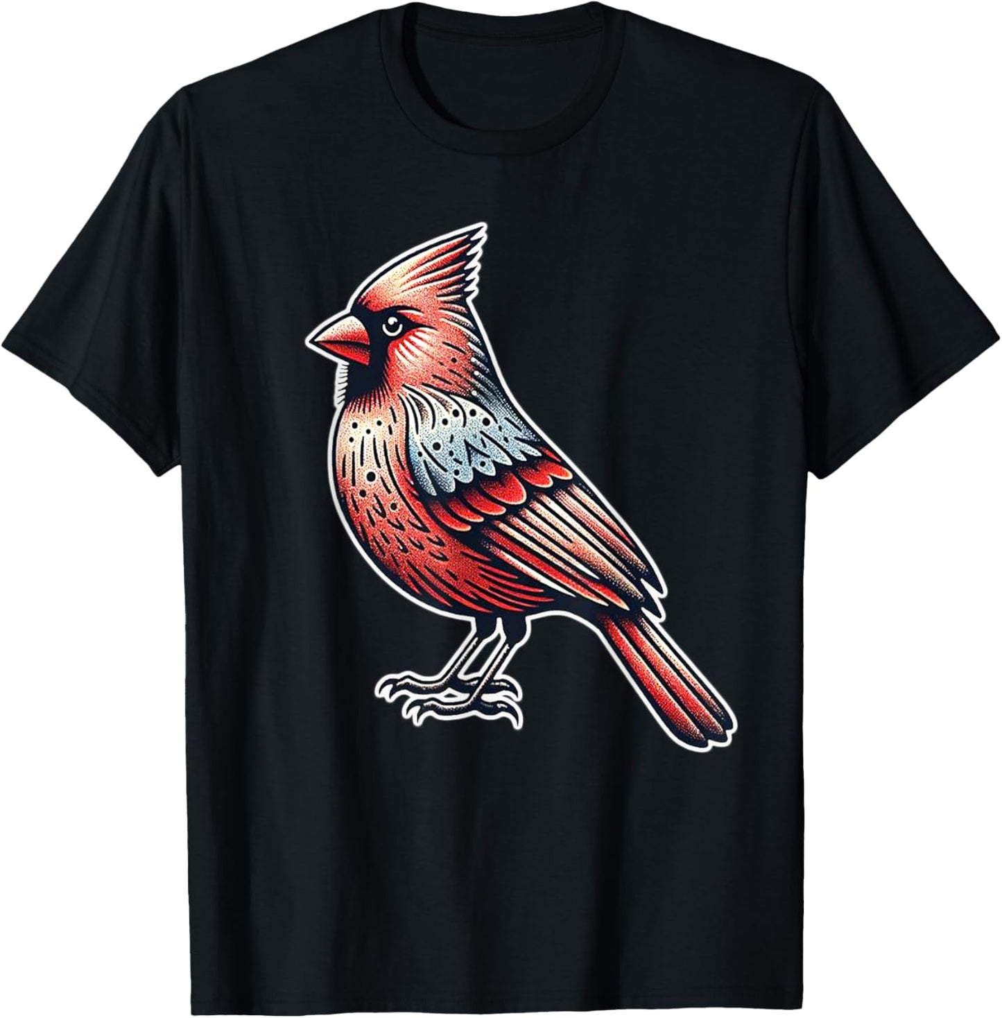 Cardinal Bird T-Shirt - T-Shirt | Black