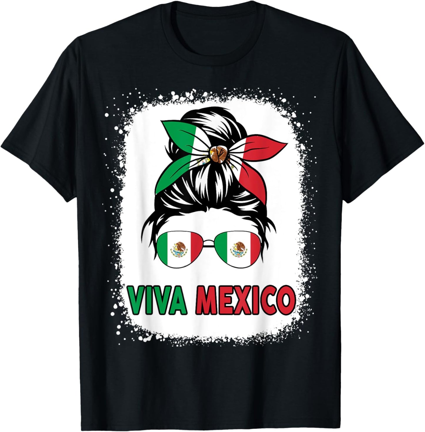 Viva Mexico Women Girl Cinco De Mayo Funny Mexican T-Shirt - T-Shirt | Black
