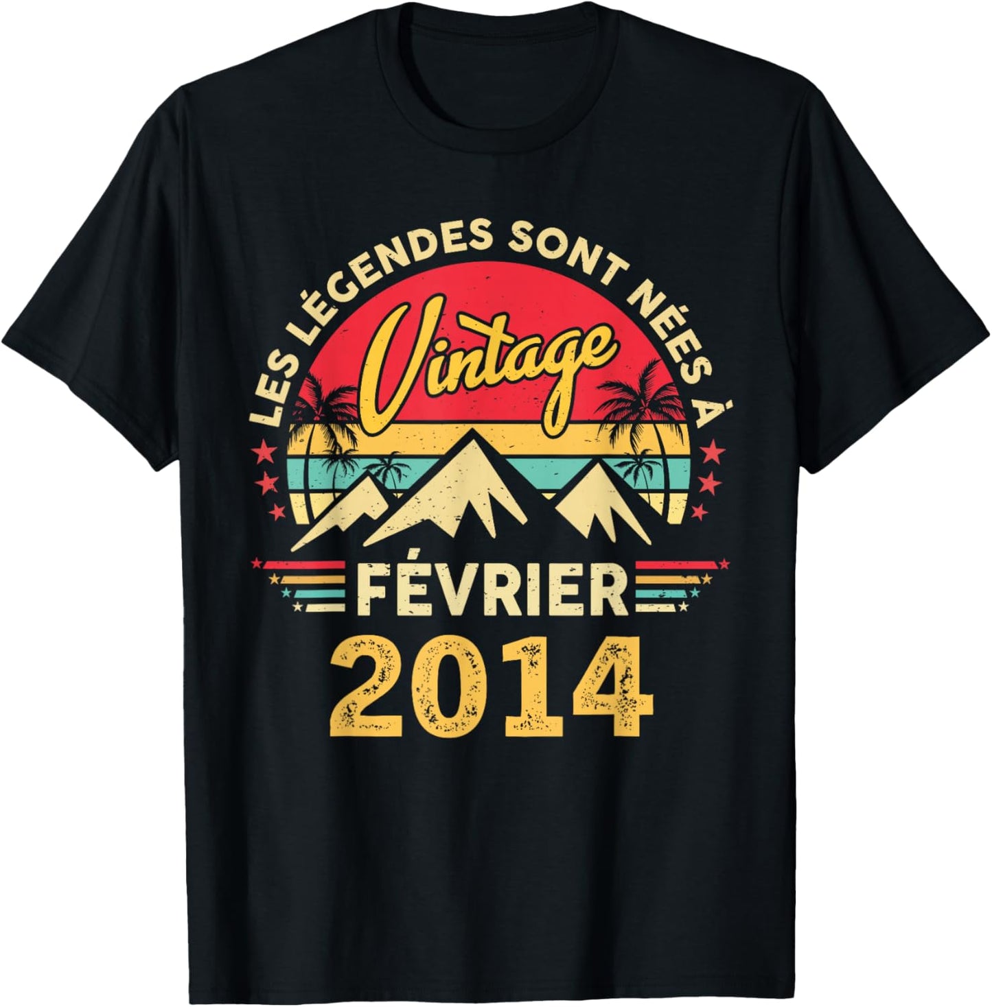 Les Legéndes sont Neés Février 2014 12e Anniversaire T-Shirt - T-Shirt | Black